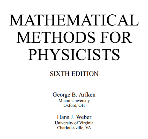 arfken and weber mathematical methods for physicists 6th ed solution free